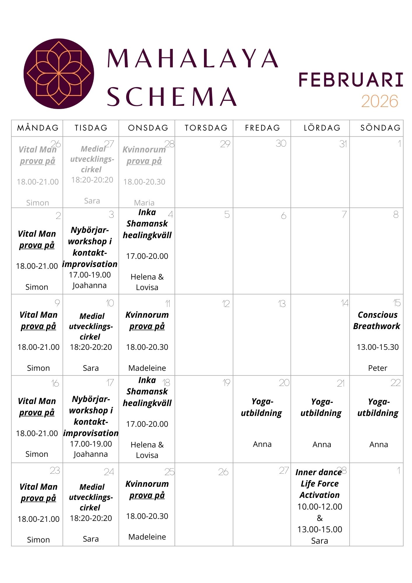 Mahalaya schema